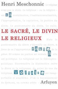Le sacré, le divin, le religieux