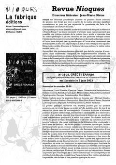 Nioques 28-29 Grèce