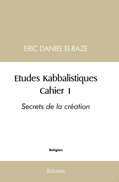 Études kabbalistiques - Tome 1