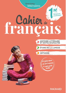Empreintes littéraires Français 1re (2021) - Cahier consommable – Élève
