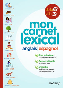 Carnet lexical Anglais Espagnol Collège