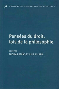 Pensées du droit, lois de la philosophie