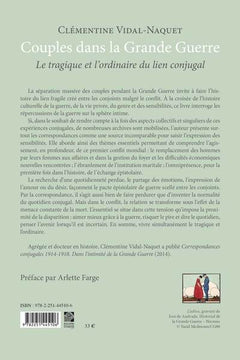 Couples dans la Grande Guerre. Le tragique et l'ordinaire du lien conjugal
