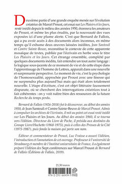 Proust avant Proust: Essai sur Les Plaisirs et les Jours