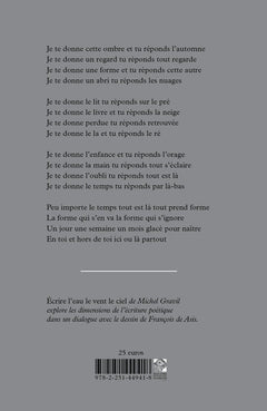 Écrire l'eau le vent le ciel