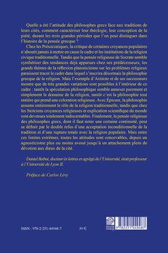 La religion des philosophes grecs