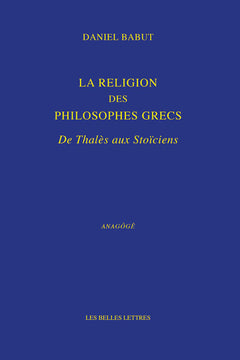 La religion des philosophes grecs