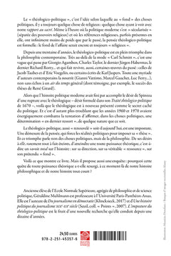 L'imposture du théologico-politique