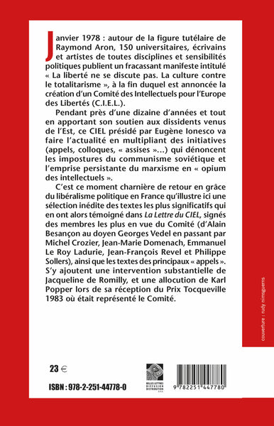 C.I.E.L.: Un combat intellectuel antitotalitaire (1978‑1986)