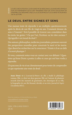 Le deuil entre signes et sens