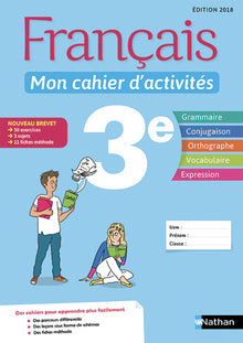 Français - Mon cahier d'activités - 3e