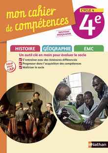 Histoire géo EMC 4ème - Mon cahier de compétences 2017