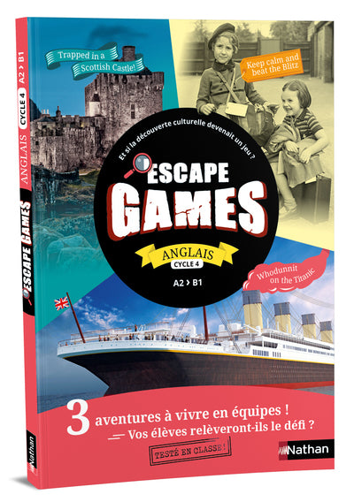 Escape games anglais cycle 4