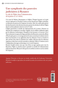 Une symphonie des pouvoirs judiciaires à Byzance