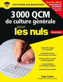 3 000 QCM de culture générale pour les Nuls Concours