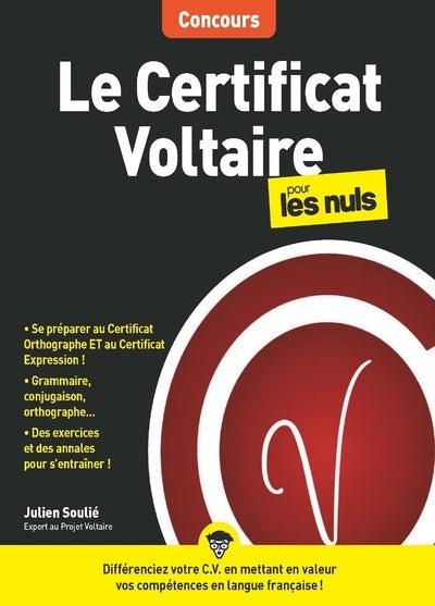 Le Certificat Voltaire pour les Nuls Concours