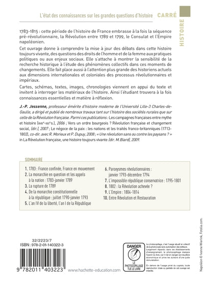 Révolution et Empire: 1783-1815