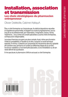 Installation, association et transmission - Les choix stratégiques du pharmacien entrepreneur