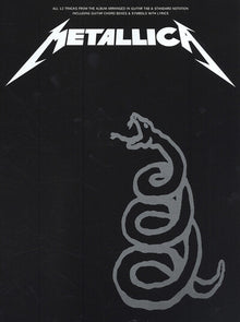 Partition : Metallica Black Book Guitar Vocal Tab
