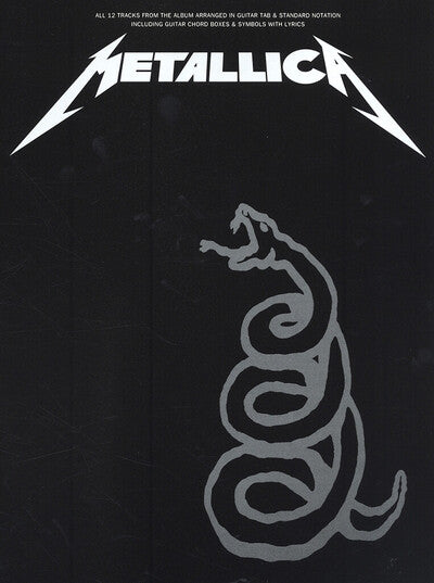 Partition : Metallica Black Book Guitar Vocal Tab