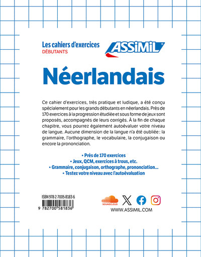 Néerlandais Débutants (cahier d'exercices)