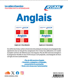Cahiers anglais faux-débutants & intermédiaire