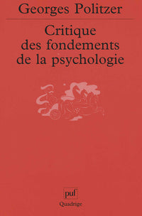 Critique des fondements de la psychologie