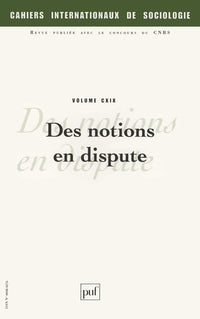 Cahiers internationaux de sociologie 2005, vol. 119