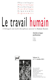Travail humain 2011, vol. 74 (4)