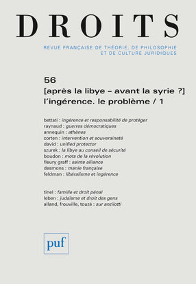 Droits 2012, n° 56
