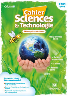 Cahier Odysséo Sciences et Technologie CM1