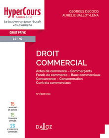 Droit commercial 9ed