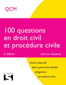 100 questions en droit civil et procédure civile