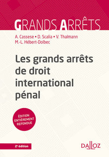 Les grands arrêts de droit international pénal