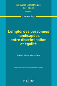L'emploi des personnes handicapées entre discrimination et égalité