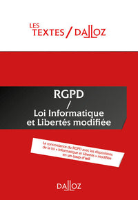 Textes RGPD + Loi informatique et libertés de 1978 modifiée