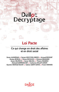 Loi PACTE - Ce qui change en droit des affaires et en droit social