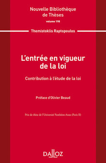 L'entrée en vigueur de la loi