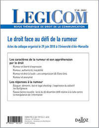 Le droit face au défi de la rumeur