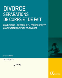 Divorce 2022/23 - Séparations de corps et de fait