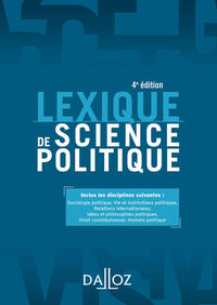 Lexique de science politique 4ed