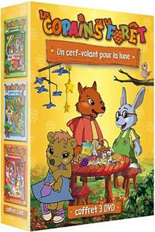 Les Copains de la forêt-Coffret-La Grosse bêtise + Un cerf-Volant pour la Lune + Les Jumeaux Rebelles