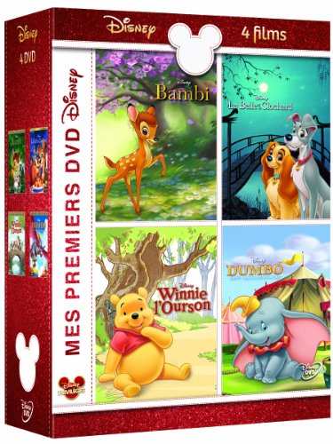 Mes Premiers DVD Disney-Bambi + La Belle et Le Clochard + Winnie l'ourson + Dumbo